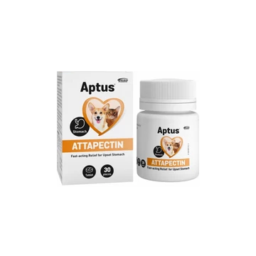 Aptus Attapectin emésztést könnyítő tabletta 30 db kutyáknak és macskáknak átmeneti emésztési zavarokra