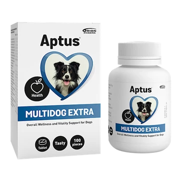 Aptus Multidog Extra tabletta 100 db kutyáknak vitamin- és ásványianyag-kiegészítő, immunerősítő és vitalitást támogató