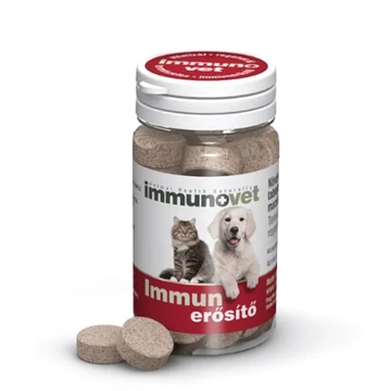 Immunovet Pets ízesített immunerősítő tabletta kutyáknak és macskáknak 30 db, immunrendszer támogatására