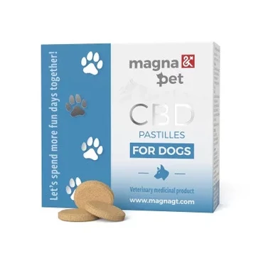 Magnapet CBD tabletta kutyáknak 55 db – ízletes CBD-s étrend-kiegészítő kutyák számára