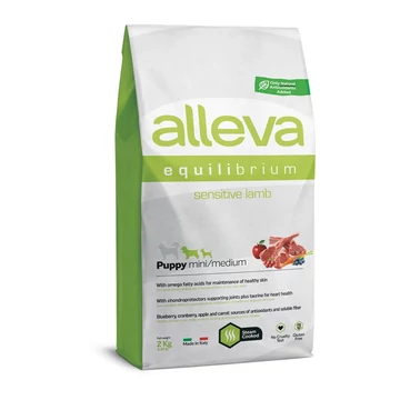 Alleva Equilibrium Mini / Medium Érzékeny Kölyökkutyáknak gluténmentes Bárány 2 kg