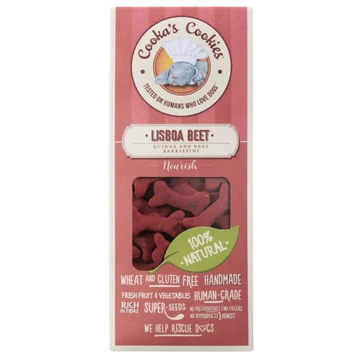 Cooka&#039;s Barkissini Lisboa Beet cékla és quinoa vegán jutalomfalat 100g