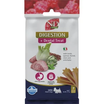 N&amp;amp;D Fogtisztító Jutalomfalat Mini Kutyáknak – Digestion, Bárány 60g