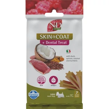 N&amp;D Quinoa Dog Jutalomfalat Skin&amp;coat Duck Adult Mini 60g