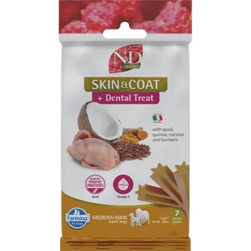 N&amp;amp;D Fogtisztító Jutalomfalat Kutyáknak – Bőr és Szőrzet 100g