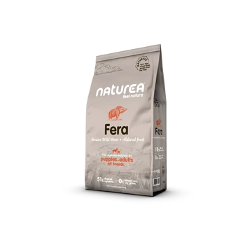 Naturea Naturals FERA Vaddisznóhúsos Kutyatáp kölyök és felnőtt kutyáknak 12Kg