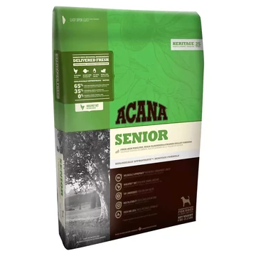 ACANA HERITAGE Senior Dog 11,4kg száraztáp - prémium kutyatáp idősebb kutyáknak, gabonamentes formula