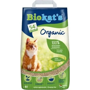 Biokat's Organic Fresh 6L növényi alapú csomósodó macskaalom