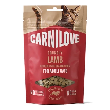 Carnilove Cat Crunchy Snack bárányos szedres ropogós macskajutalomfalat 50g