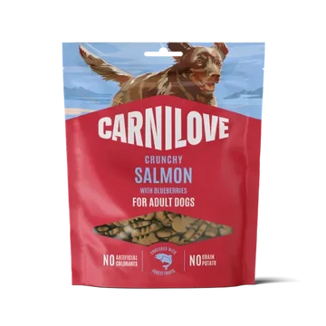 Carnilove Dog Crunchy Snack lazacos áfonyás gabonamentes kutyajutalomfalat 200g