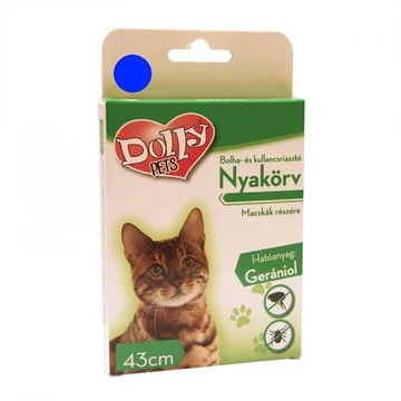 Dolly Natural macskanyakörv bolha és kullancs ellen 43 cm kék