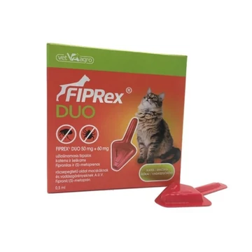 Fiprex Duo rácsepegtető oldat macskáknak és vadászgörényeknek 50 mg + 60 mg