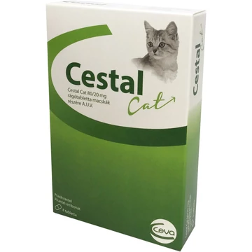 Cestal Cat rágótabletta macskáknak 80 20 mg 8 db féreghajtó