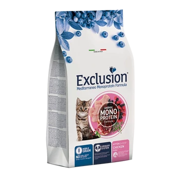 Exclusion Mono Noble Grain Cat Kitten Chicken 12kg csirkés macskatáp