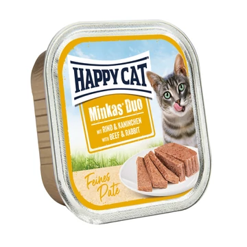Happy Cat minkas duo marha - nyúl 16x100g
