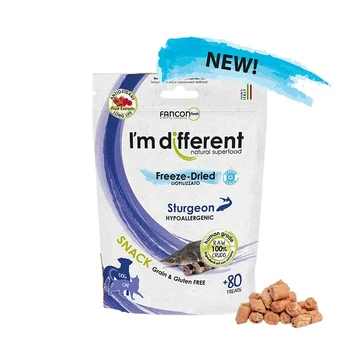Fagyasztva szárított tokhal tréning snack - I&#039;m different