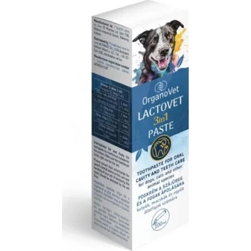 OrganoVet Lactovet 3in1 fogápoló paszta kutyáknak és macskáknak