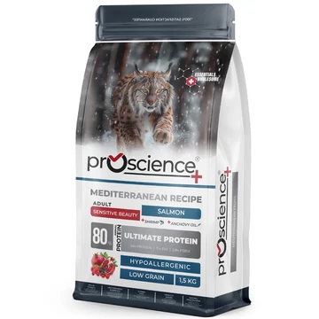 ProScience Adult Cat Salmon Hairskin Beauty 1,5 kg prémium macskatáp felnőtt macskáknak