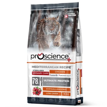 ProScience Sterilised Cat Chicken 15 kg prémium ivartalanított macskatáp