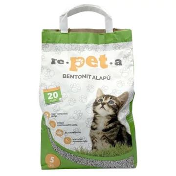 Repeta bentonit macskaalom 5kg csomósodó alom 1-4 mm szemcseméret