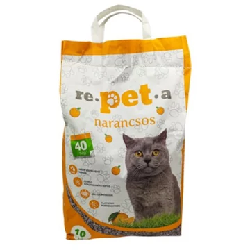 Repeta narancsos macskaalom 10kg csomósodó bentonit 1-4 mm szemcseméret