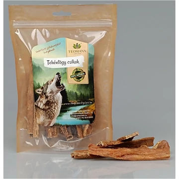 Teomann szárított tehéntőgy csíkok 500 g kutyáknak