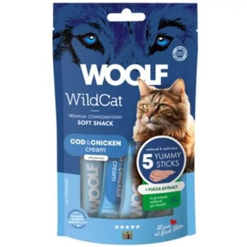 Woolf Wildcat krémsnack tőkehal csirke yucca macskáknak 70 g