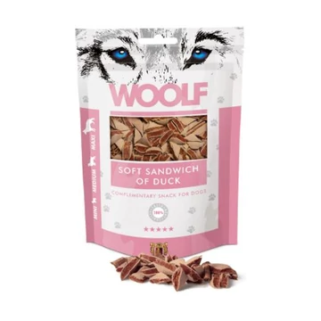 Woolf kacsa hal puha szendvics jutalomfalat kutyáknak 100 g