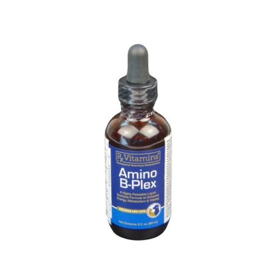 Rx Vitamins Amino B-Plex 60 ml folyékony B-vitamin és esszenciális aminosav készítmény legyengült, étvágytalan kutyáknak a vitalitás és regeneráció támogatására