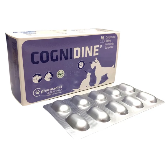 Cognidine idegrendszer támogató tabletta 60 db kutyáknak és macskáknak stressz és idegrendszer támogatásra