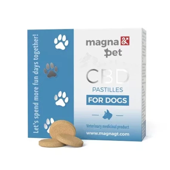 Magnapet CBD tabletta kutyáknak 55 db – ízletes CBD-s étrend-kiegészítő kutyák számára
