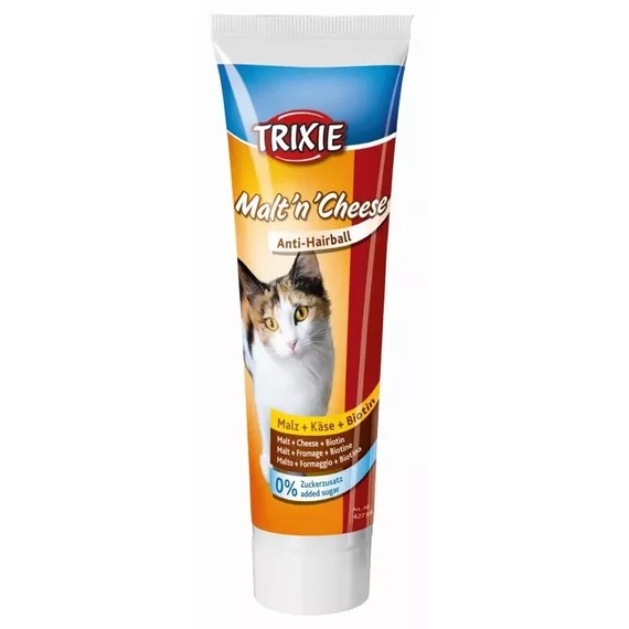 Trixie Maláta Paszta Sajttal macskáknak 100g tubusos szőrlabda elleni macskapaszta