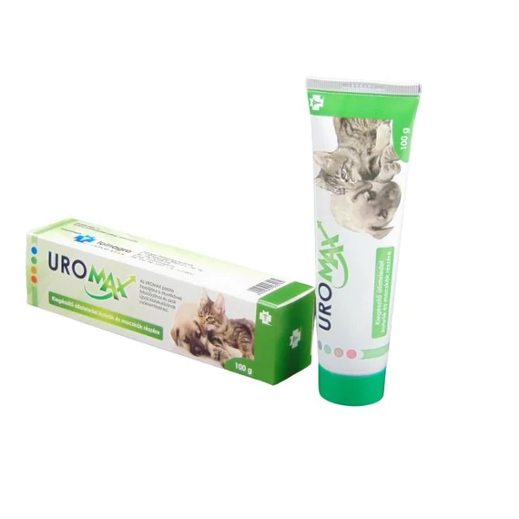 Uromax paszta 100 g – húgyúti támogatás struvitkövek ellen kutyáknak és macskáknak