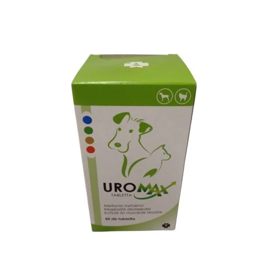 Uromax tabletta 50 db – metionin tartalmú májtámogató kutyáknak és macskáknak
