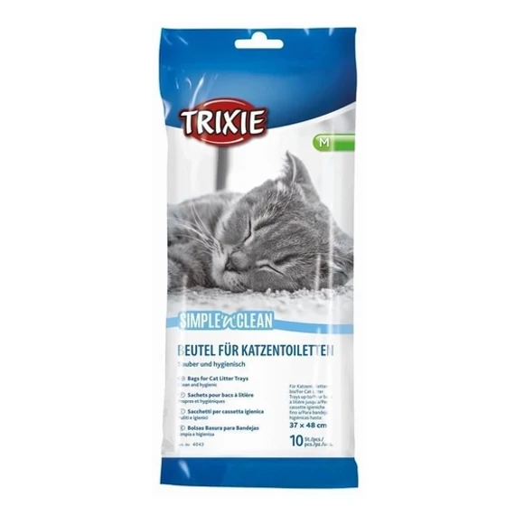 Trixie Macska WC zsák Simple’n’Clean 37x48 cm 10 db, alomtálhoz