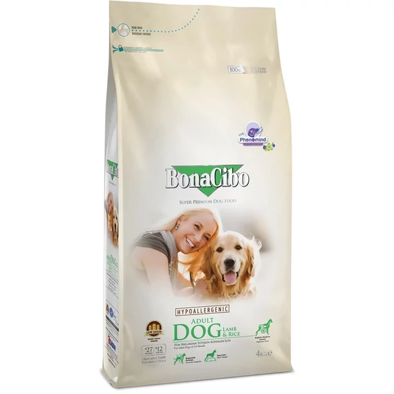 BONACIBO Adult Dog Small Breed kutyatáp – bárány, szardella és rizs csirke nélkül 4kg