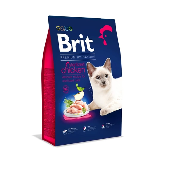 Brit Premium Sterilized csirkés macskatáp 1,5 kg