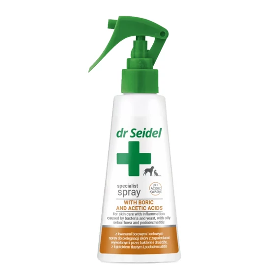 Dr Seidel bór- és ecetsavas bőrápoló spray 100 ml kutyáknak és macskáknak
