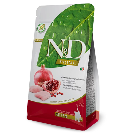 N&D Prime Kitten csirke gránátalma kölyökmacska táp 5 kg