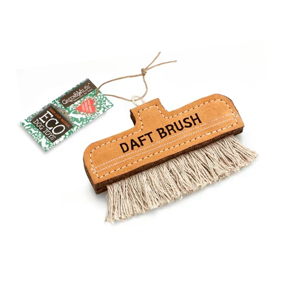 Green and Wilds Daft Brush öko kutyajáték kefe formában