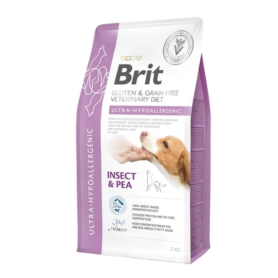 Brit Veterinary Diets hipoallergén rovarfehérjés kutyatáp 2kg