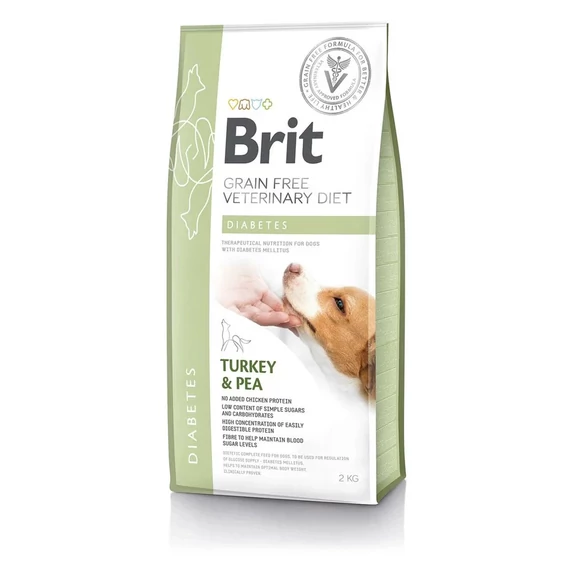Brit GF Veterinary Diets Dog Diabetes 12kg pulykahúsos száraz kutyatáp cukorbeteg kutyáknak