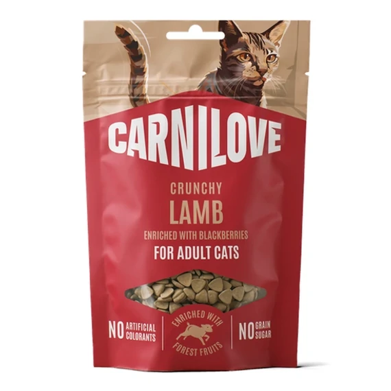 Carnilove Cat Crunchy Snack bárányos szedres ropogós macskajutalomfalat 50g