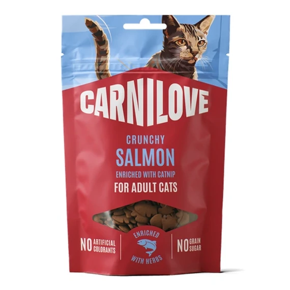 Carnilove Cat Crunchy Snack lazacos macskamentás ropogós macskajutalomfalat 50g