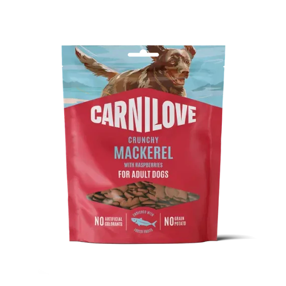 Carnilove Dog Crunchy Snack makréla málnával gabonamentes kutyajutalomfalat 200g