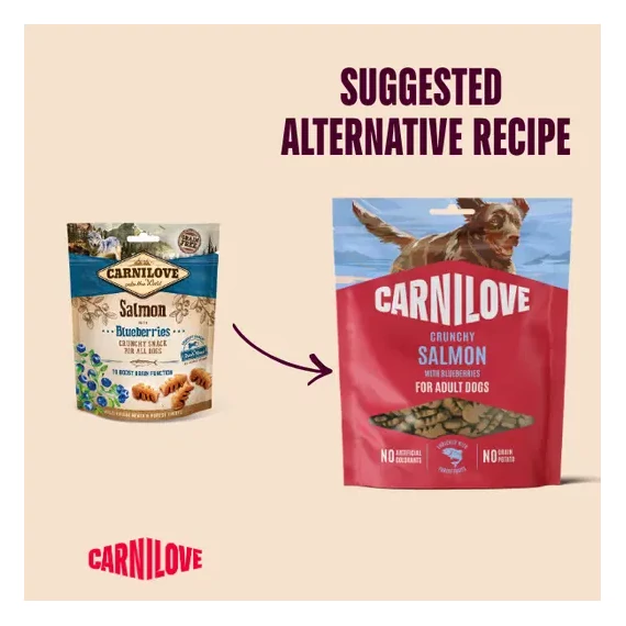 Carnilove Dog Crunchy Snack Salmon With Blueberries - Lazac Áfonyával 200g