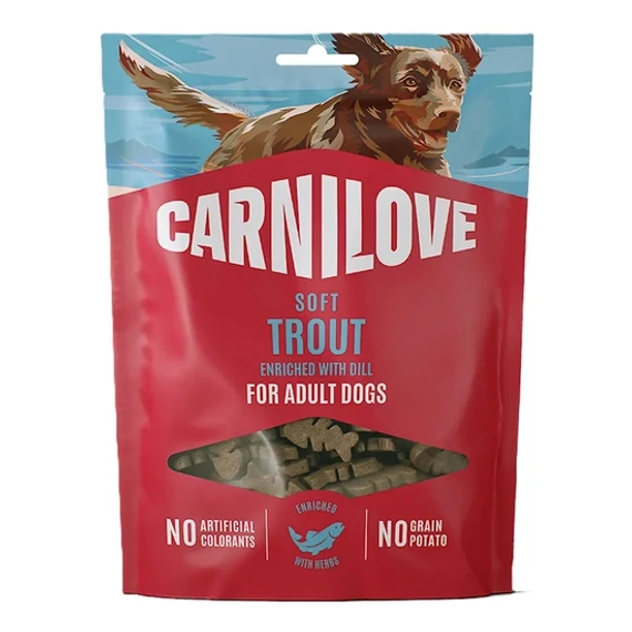 Carnilove Dog Soft Snack pisztrángos kapros puha kutyajutalomfalat 200g