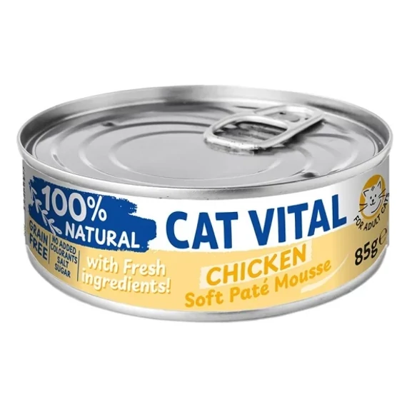 Cat Vital mousse csirkével 85g gabonamentes macskaeledel