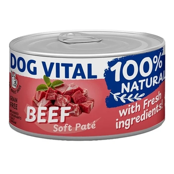 Dog Vital 100% Natural Soft Paté Beef 150g felnőtt kutyáknak