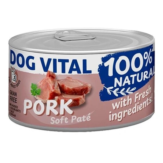 Dog Vital 100% Natural Soft Paté Pork 150g felnőtt kutyáknak